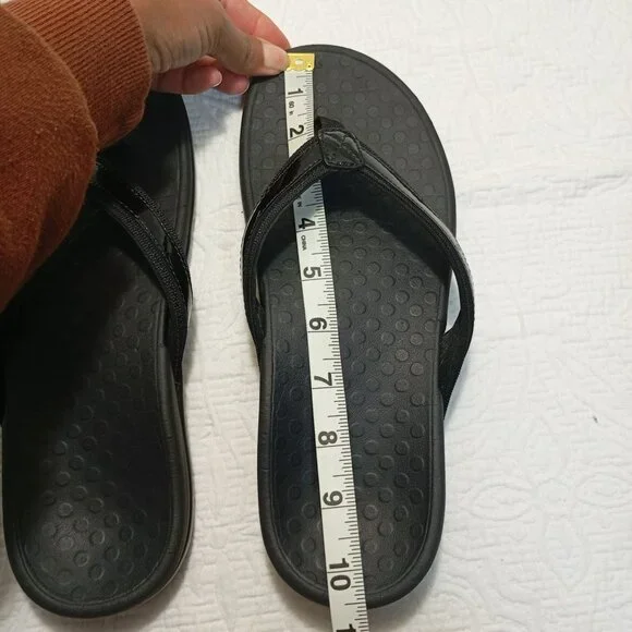 Vionic Womens Black Flip Flop Sandals With Comfort Soles Size 8 - Picture 9 of 9